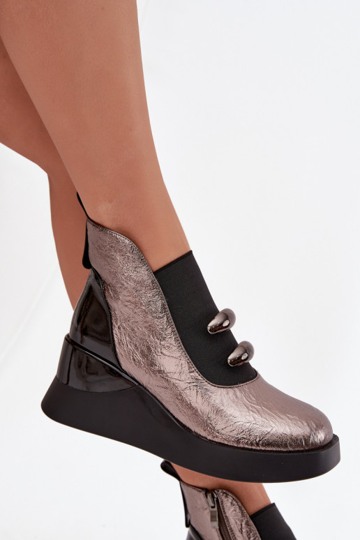 Sieviešu puszābaki  D&A MR52-106 Metallic Sieviešu puszābaki  D&A MR52-106 Metallic