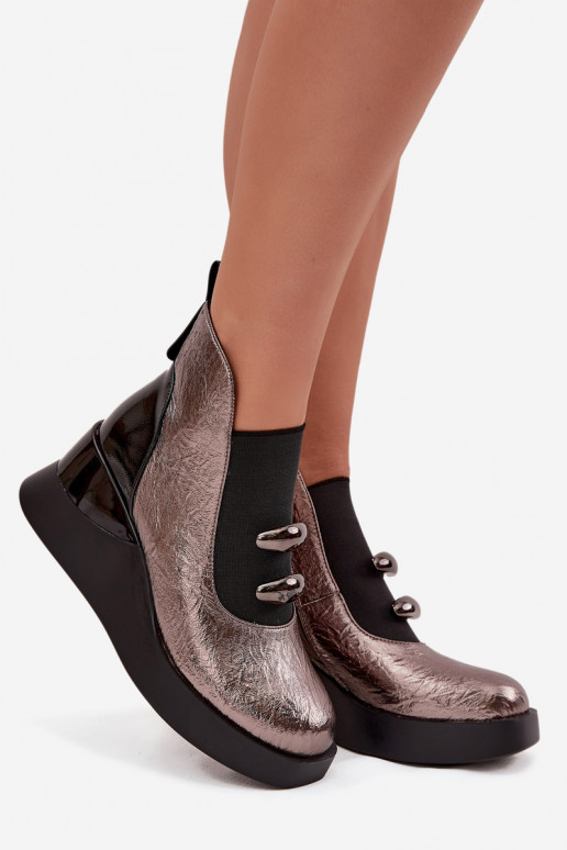 Sieviešu puszābaki  D&A MR52-106 Metallic Sieviešu puszābaki  D&A MR52-106 Metallic