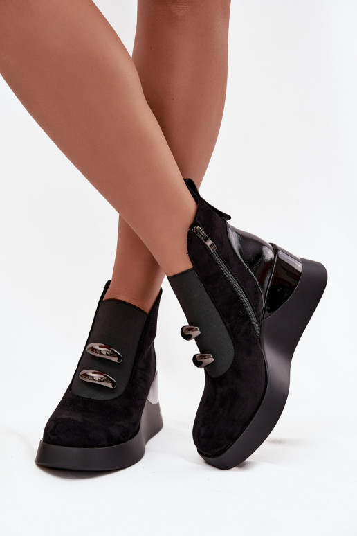 Sieviešu puszābaki  D&A MR52-106 Melns Sieviešu puszābaki  D&A MR52-106 Melns