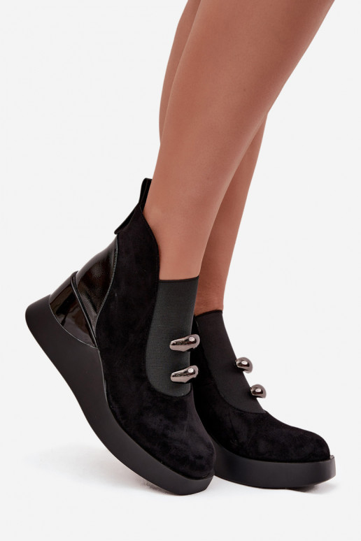 Sieviešu puszābaki  D&A MR52-106 Melns Sieviešu puszābaki  D&A MR52-106 Melns