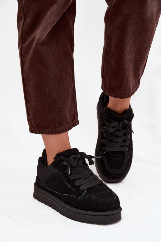 modeļa apavi  siltināti ar kažokādu Melns Cyrissa  modeļa apavi  siltināti ar kažokādu Melns Cyrissa