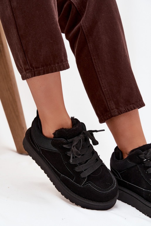 modeļa apavi  siltināti ar kažokādu Melns Cyrissa  modeļa apavi  siltināti ar kažokādu Melns Cyrissa