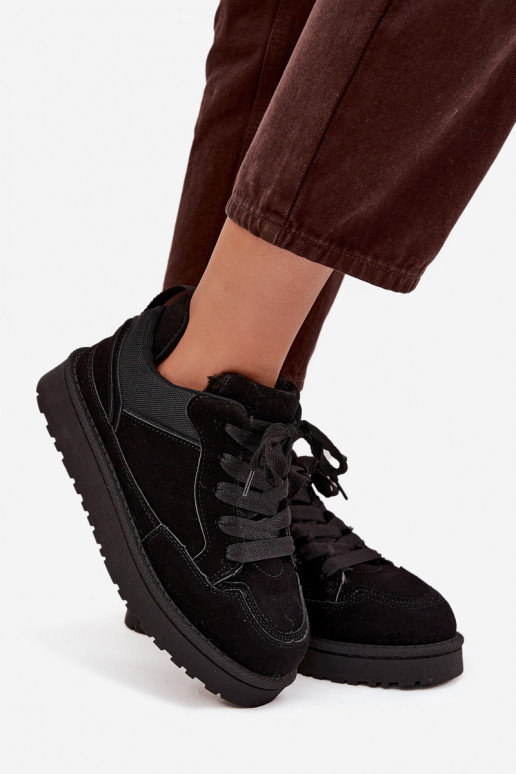 modeļa apavi  siltināti ar kažokādu Melns Cyrissa  modeļa apavi  siltināti ar kažokādu Melns Cyrissa