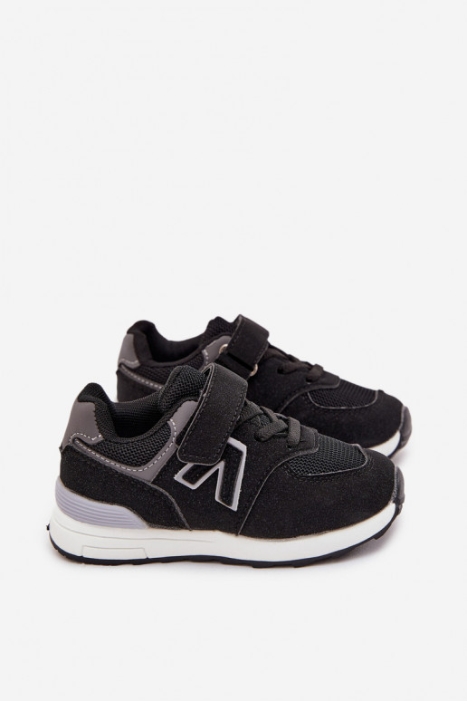 sporta apavi  modeļa apavi Bērnu apavi ar lipīgām aizdarēm Melns Galisse