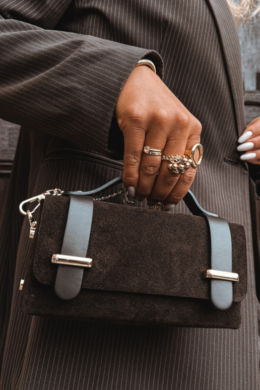 Soma Z Naturalnego Zamszu  Czekoladowa Nivra