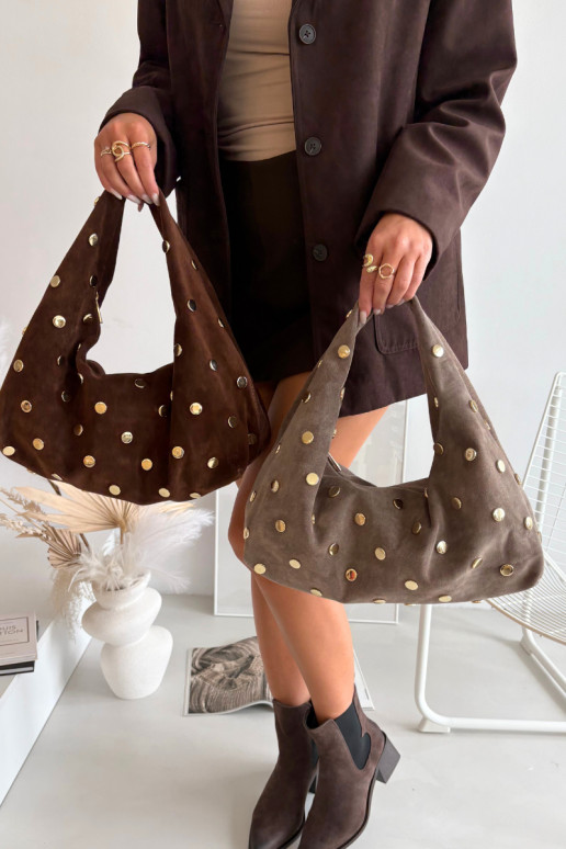 Skórzana Zamszowa Soma  Czekoladowa Narisse