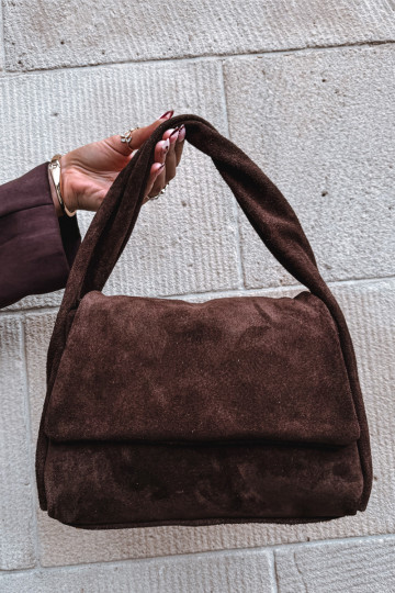 Skórzana Zamszowa Soma Czekoladowa Monelle 2