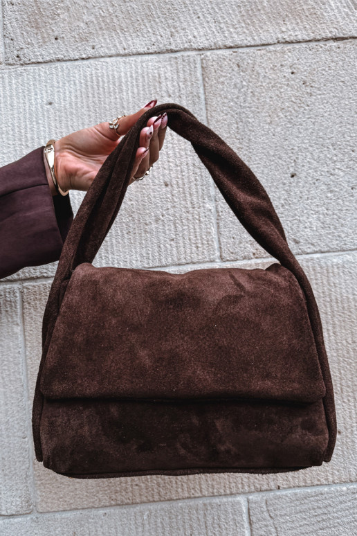 Skórzana Zamszowa Soma Czekoladowa Monelle