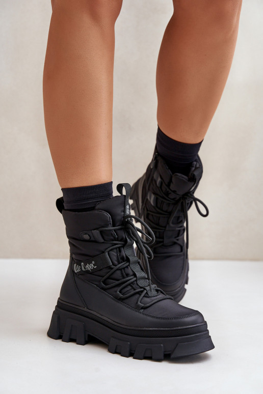 sniega apavi   Lee Cooper LCJ-24-47-3144 Melns sniega apavi   Lee Cooper LCJ-24-47-3144 Melns