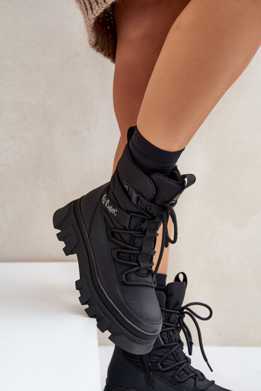 sniega apavi   Lee Cooper LCJ-24-47-3144 Melns sniega apavi   Lee Cooper LCJ-24-47-3144 Melns