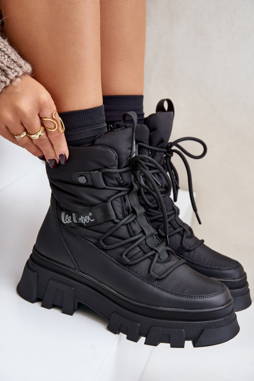 sniega apavi   Lee Cooper LCJ-24-47-3144 Melns sniega apavi   Lee Cooper LCJ-24-47-3144 Melns