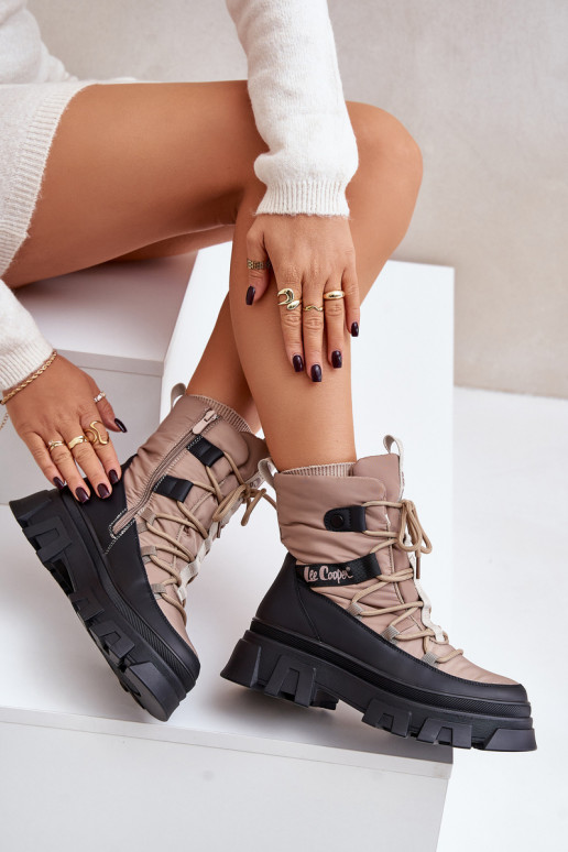 sniega apavi   Lee Cooper LCJ-24-47-3143 smilšu krāsas