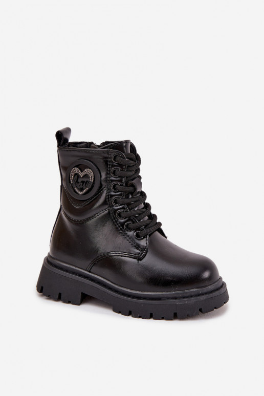 Sieviešu puszābaki Bērnu siltināti ar kažokādu ar ornamentiem LOVE Melns Rosaira Sieviešu puszābaki Bērnu siltināti ar kažokādu ar ornamentiem LOVE Melns Rosaira