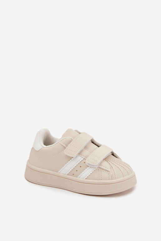 Bērnu sporta apavi  modeļa apavi no eko ādas smilšu krāsas Renel