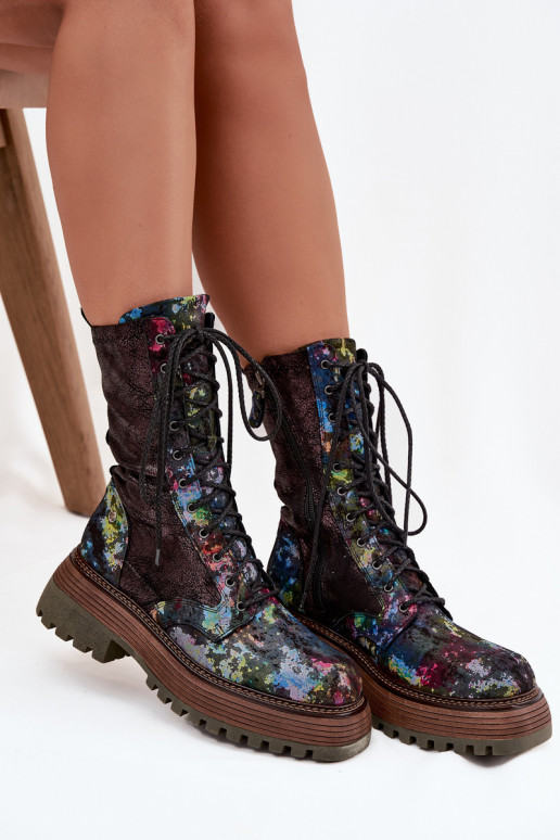 Sieviešu puszābaki no dabīgas ādas zābaki  06203-39 Dažādu krāsu Sieviešu puszābaki no dabīgas ādas zābaki  06203-39 Dažādu krāsu