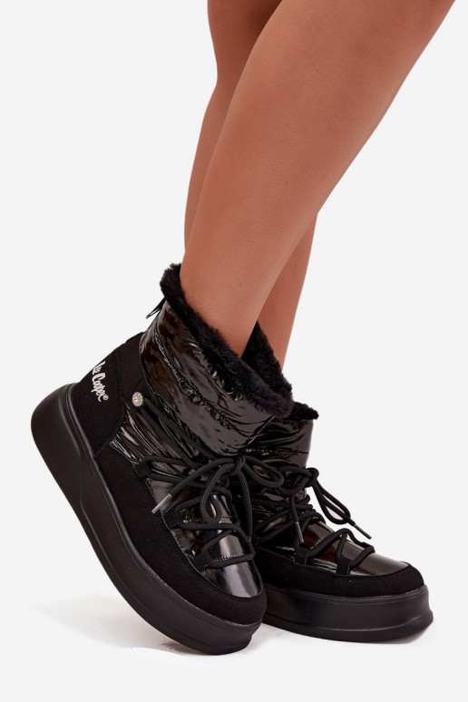 sniega apavi  ar platformu Lee Cooper LCJ-25-03-3814 Melns sniega apavi  ar platformu Lee Cooper LCJ-25-03-3814 Melns