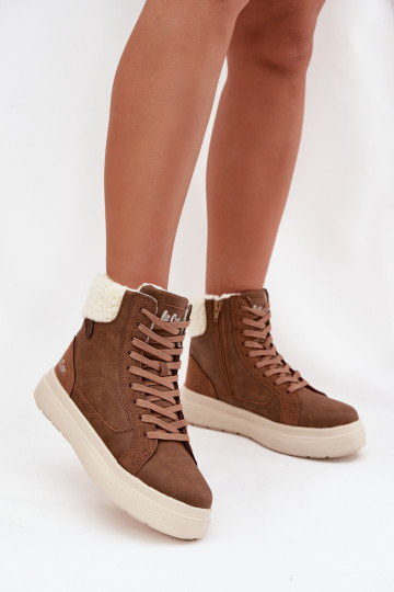 ziemas apavi  ar siltinājumu Lee Cooper LCJ-25-01-3735 brūnas krāsas 2