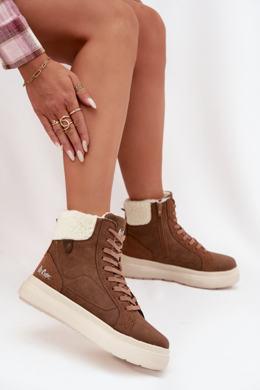 ziemas apavi  ar siltinājumu Lee Cooper LCJ-25-01-3735 brūnas krāsas ziemas apavi  ar siltinājumu Lee Cooper LCJ-25-01-3735 brūnas krāsas