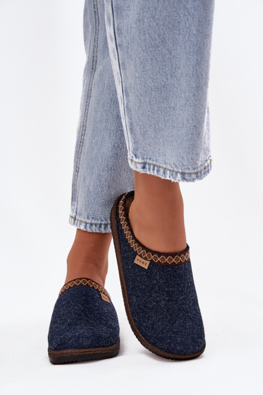 Čības  Z Haftem Inblu NL000009 tumši zilas krāsas Čības  Z Haftem Inblu NL000009 tumši zilas krāsas