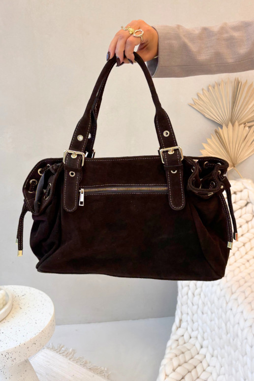 Skórzana Zamszowa Soma Czekoladowa Ilienne Skórzana Zamszowa Soma Czekoladowa Ilienne