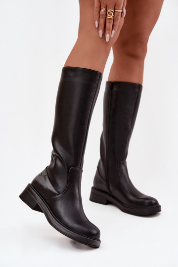 Sieviešu garie zābaki  A7164-01 Melns 2