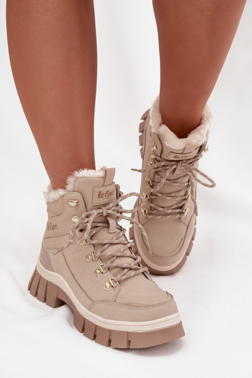 siltināti apavi  Lee Cooper LCJ-25-31-3910 smilšu krāsas siltināti apavi  Lee Cooper LCJ-25-31-3910 smilšu krāsas