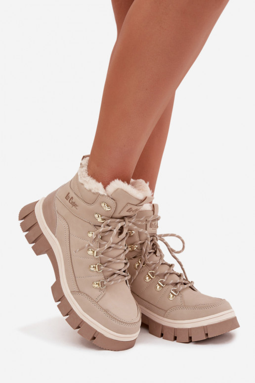 siltināti apavi  Lee Cooper LCJ-25-31-3910 smilšu krāsas siltināti apavi  Lee Cooper LCJ-25-31-3910 smilšu krāsas