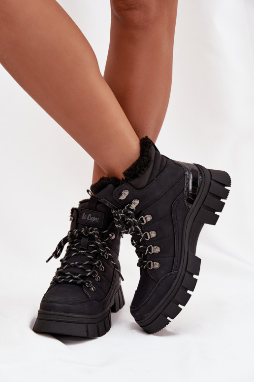 siltināti apavi  Lee Cooper LCJ-25-31-3911 Melns siltināti apavi  Lee Cooper LCJ-25-31-3911 Melns