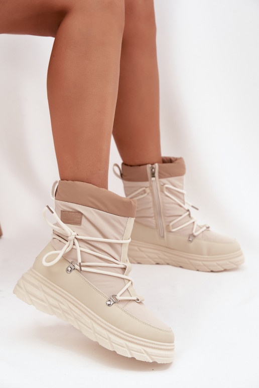 sniega apavi   Lee Cooper LCJ-25-44-3931 smilšu krāsas sniega apavi   Lee Cooper LCJ-25-44-3931 smilšu krāsas