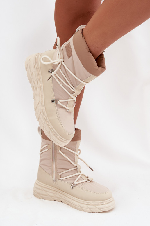 sniega apavi   Lee Cooper LCJ-25-44-3931 smilšu krāsas sniega apavi   Lee Cooper LCJ-25-44-3931 smilšu krāsas