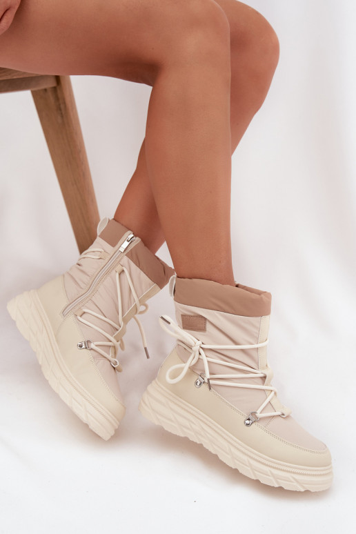 sniega apavi   Lee Cooper LCJ-25-44-3931 smilšu krāsas sniega apavi   Lee Cooper LCJ-25-44-3931 smilšu krāsas