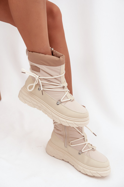 sniega apavi   Lee Cooper LCJ-25-44-3931 smilšu krāsas sniega apavi   Lee Cooper LCJ-25-44-3931 smilšu krāsas