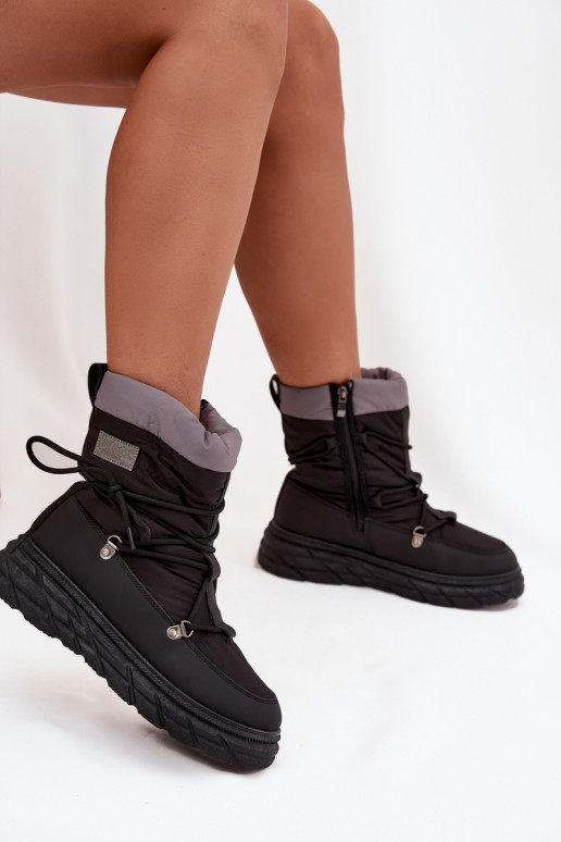 sniega apavi   Lee Cooper LCJ-25-44-3930 Melns sniega apavi   Lee Cooper LCJ-25-44-3930 Melns