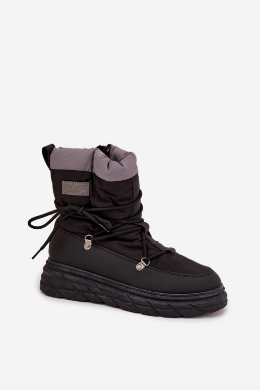Sieviešu Lee Cooper LCJ-25-44-3930 melnas krāsas sniega apavi ar zābaku