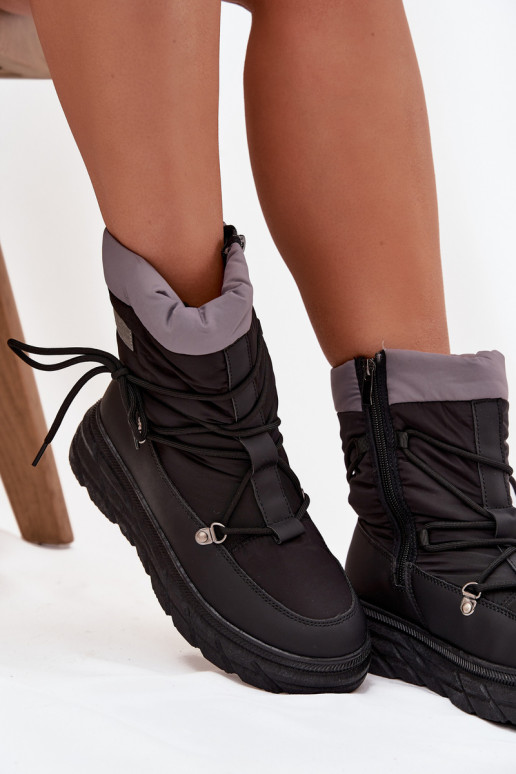 sniega apavi   Lee Cooper LCJ-25-44-3930 Melns sniega apavi   Lee Cooper LCJ-25-44-3930 Melns