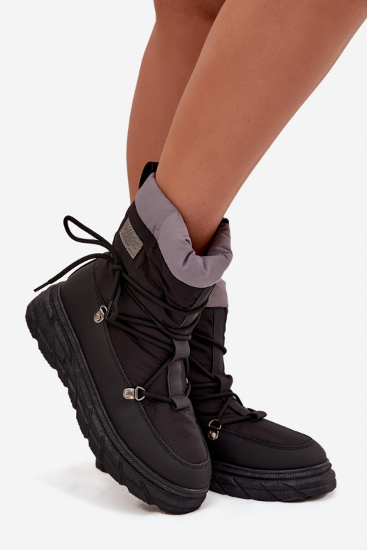 sniega apavi   Lee Cooper LCJ-25-44-3930 Melns sniega apavi   Lee Cooper LCJ-25-44-3930 Melns