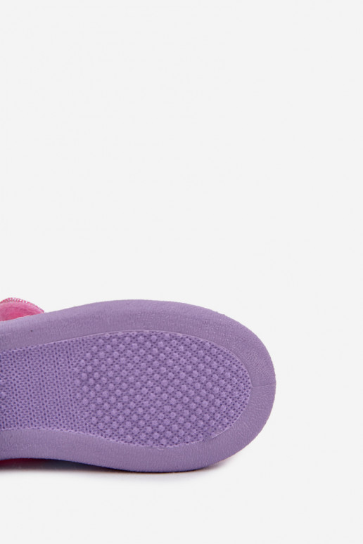 balerīnas   Čības Dla Dziewczynek ar lipīgām aizdarēm UNICORN Rozā krāsas Silviera