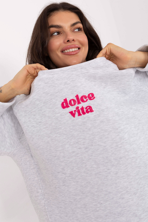 Zils džemperis, gaiši pelēks