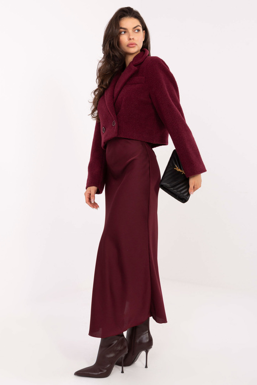 Svārki sarkanīgi bordo krāsā