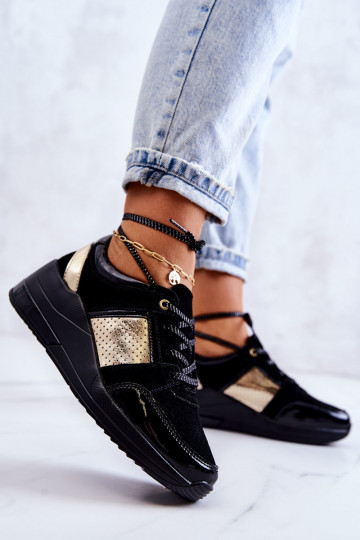  zamšādas sporta apavi  Melns Larson