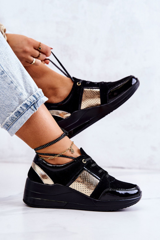  zamšādas sporta apavi  Melns Larson