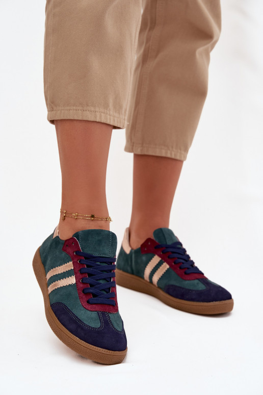 Zazoo N1068 zamšādas   modeļa apavi  Butelkowa Zieleń