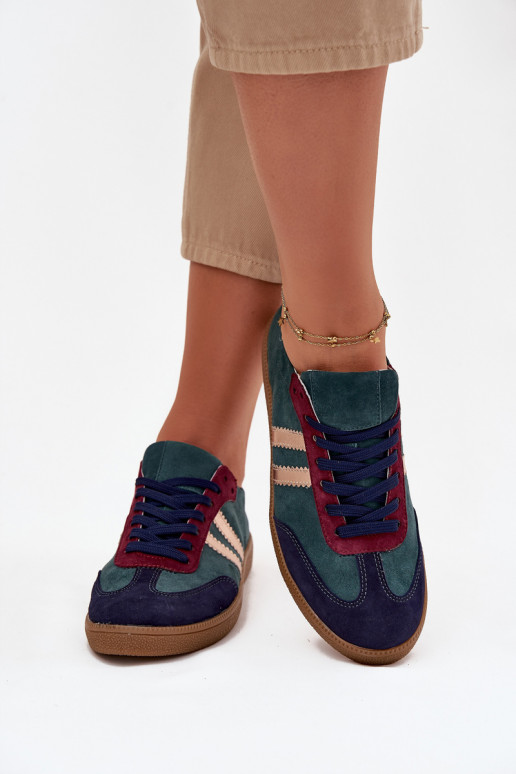 Zazoo N1068 zamšādas   modeļa apavi  Butelkowa Zieleń