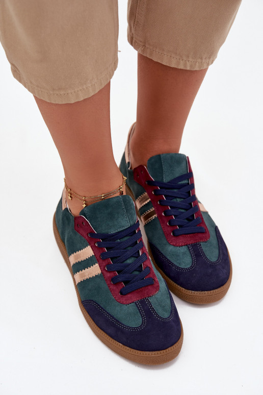 Zazoo N1068 zamšādas   modeļa apavi  Butelkowa Zieleń