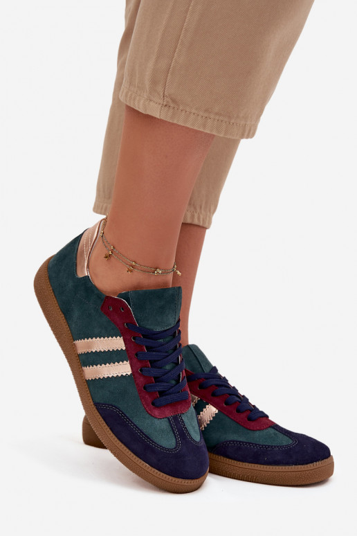 Zazoo N1068 zamšādas   modeļa apavi  Butelkowa Zieleń