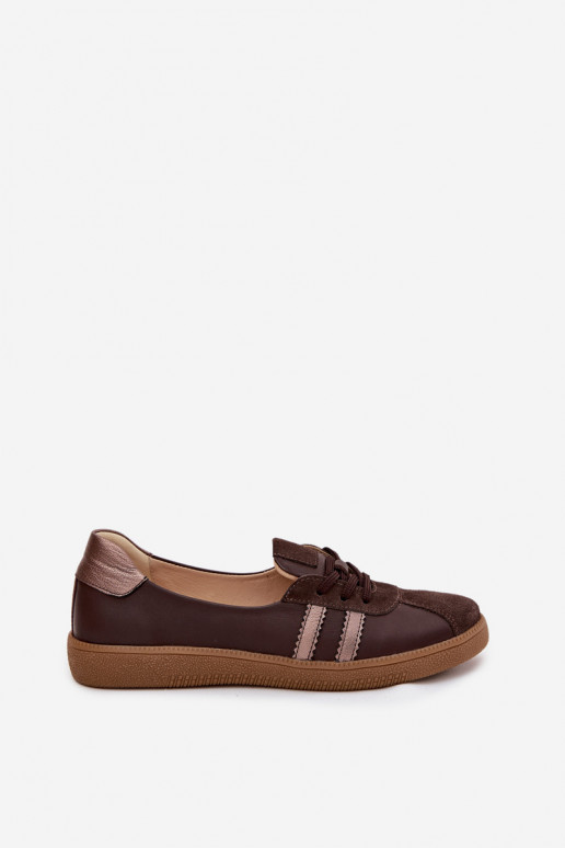   zamšādas apavi  Typu Barefoot Zazoo N1341 Czekoladowe