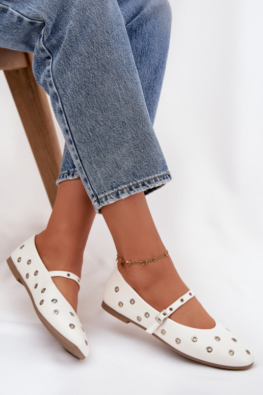 Balerīnas  Ze Sudraba krāsasmi Elementami baltas krāsas Marivon