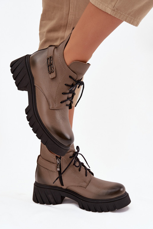 Zazoo 60483  Augsti jāšanas zābaki siltināti smilšu krāsas