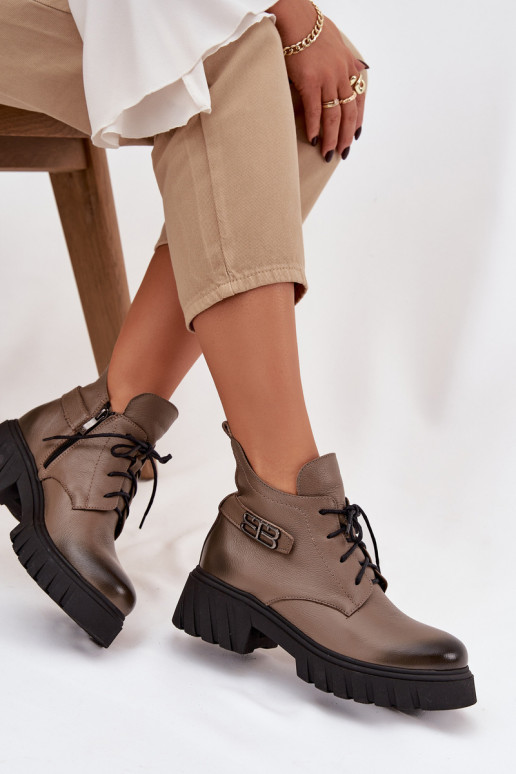 Zazoo 60483  Augsti jāšanas zābaki siltināti smilšu krāsas