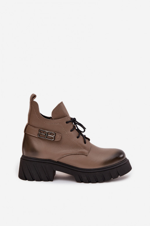 Zazoo 60483  Augsti jāšanas zābaki siltināti smilšu krāsas